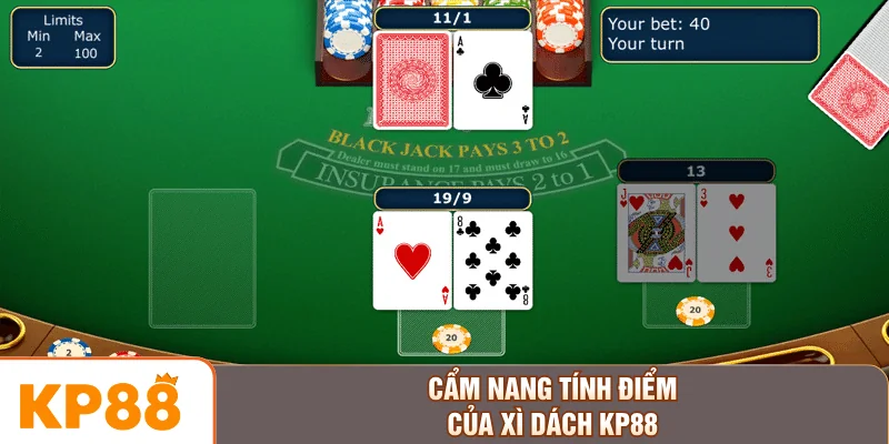 Cẩm nang tính điểm của xì dách KP88