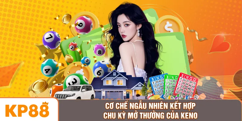 Cơ chế ngẫu nhiên kết hợp chu kỳ mở thưởng của Keno